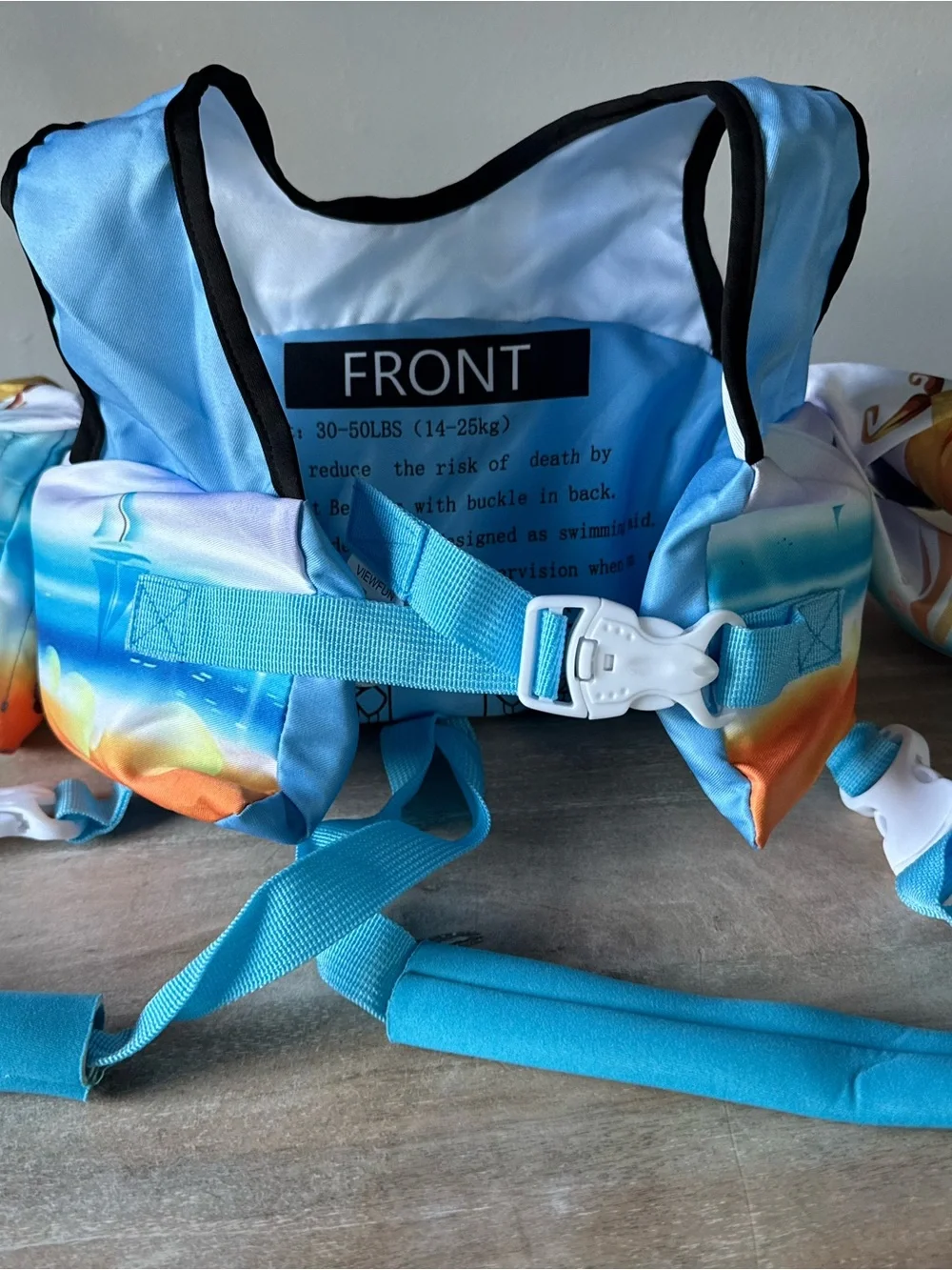 Kids Floatation Vest - Blue Ocean Print